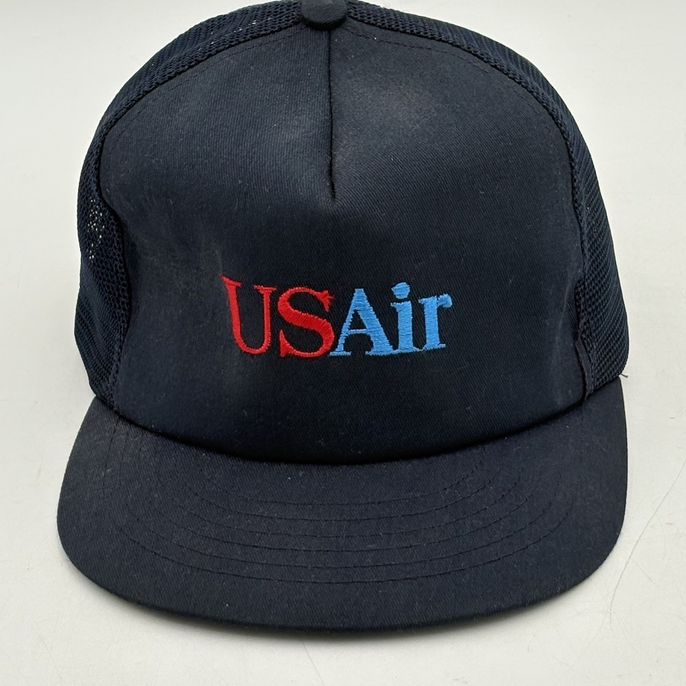 US AIR Vintage Embroidered‎ Swingster SnapBack Trucker Hat Made in USA